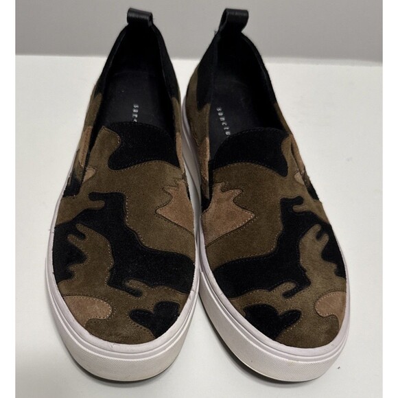 Sanctuary Womens 6.5 Sneakers Dashing Camouflage Shoes Camo Black Avocado Acorn - Picture 2 of 11